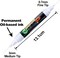 2 White Dual-tip Permanent Paint Markers Oil Based Waterproof
